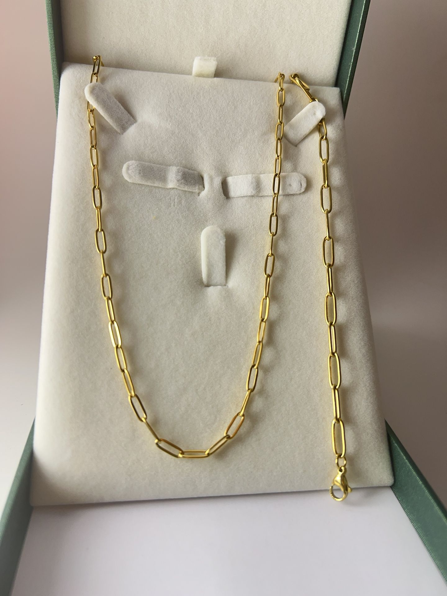 CLIP CHAIN NECKLACE For Women 18k plated