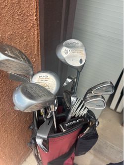 Left-handed. Golf set. Left-handed. Golf set.