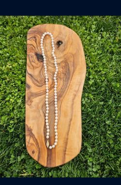 Stunning Vintage 23 Inch 6 to 6.5 mm Natural Pearl Extra Fine Quality Necklace 14KT Filigree Clasp - $1400 Appraisal - SATURDAY SALE 2 - 5 PM