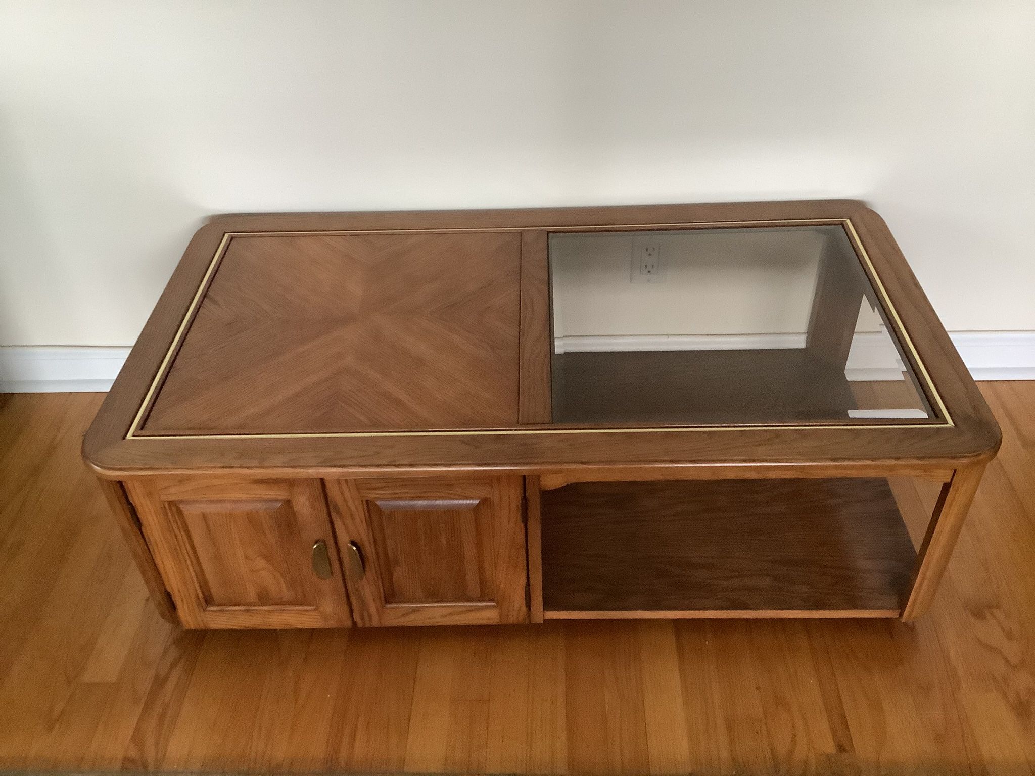 Solid Oak Living Room Set of 3