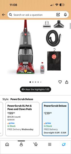 Hoover power scrub Carpet cleaner