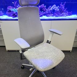 🔥LIKE NEW!🔥HAWORTH FERN POLISHED ALUMINUM ADJUSTABLE ARMS & LUMBAR SUPPORT SEAT DEPTH SEAT ANGLE WITH ATLAS HEADREST INCLUDED 