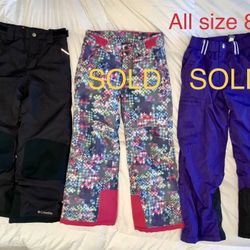 Kid’s Snow Pants, Size 8