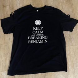 Breaking Benjamin shirt Slit shoulders 2lx