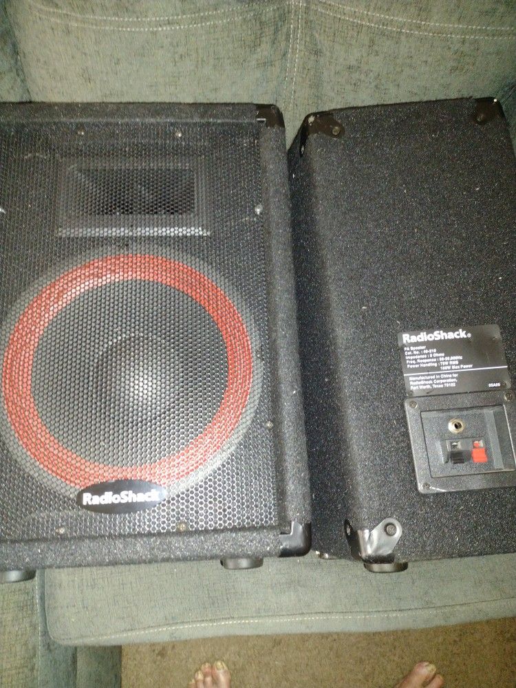 Radio Shack Pa Speakers Pr.