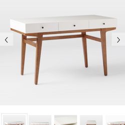 West Elm Mid Century Modern Desk 50”