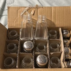 Glass Spice Jars With Metal Lids 