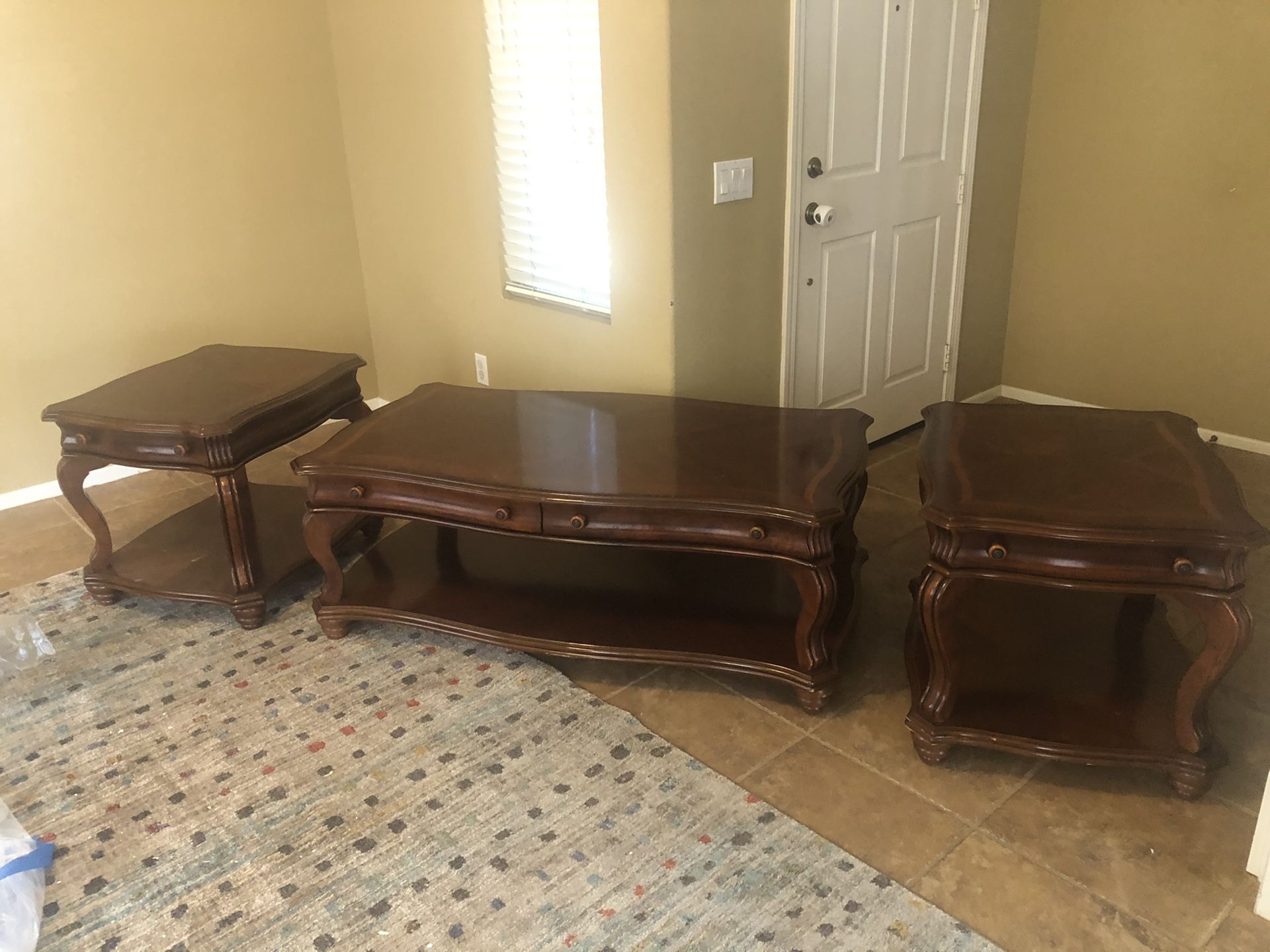 Coffee Table and End Tables