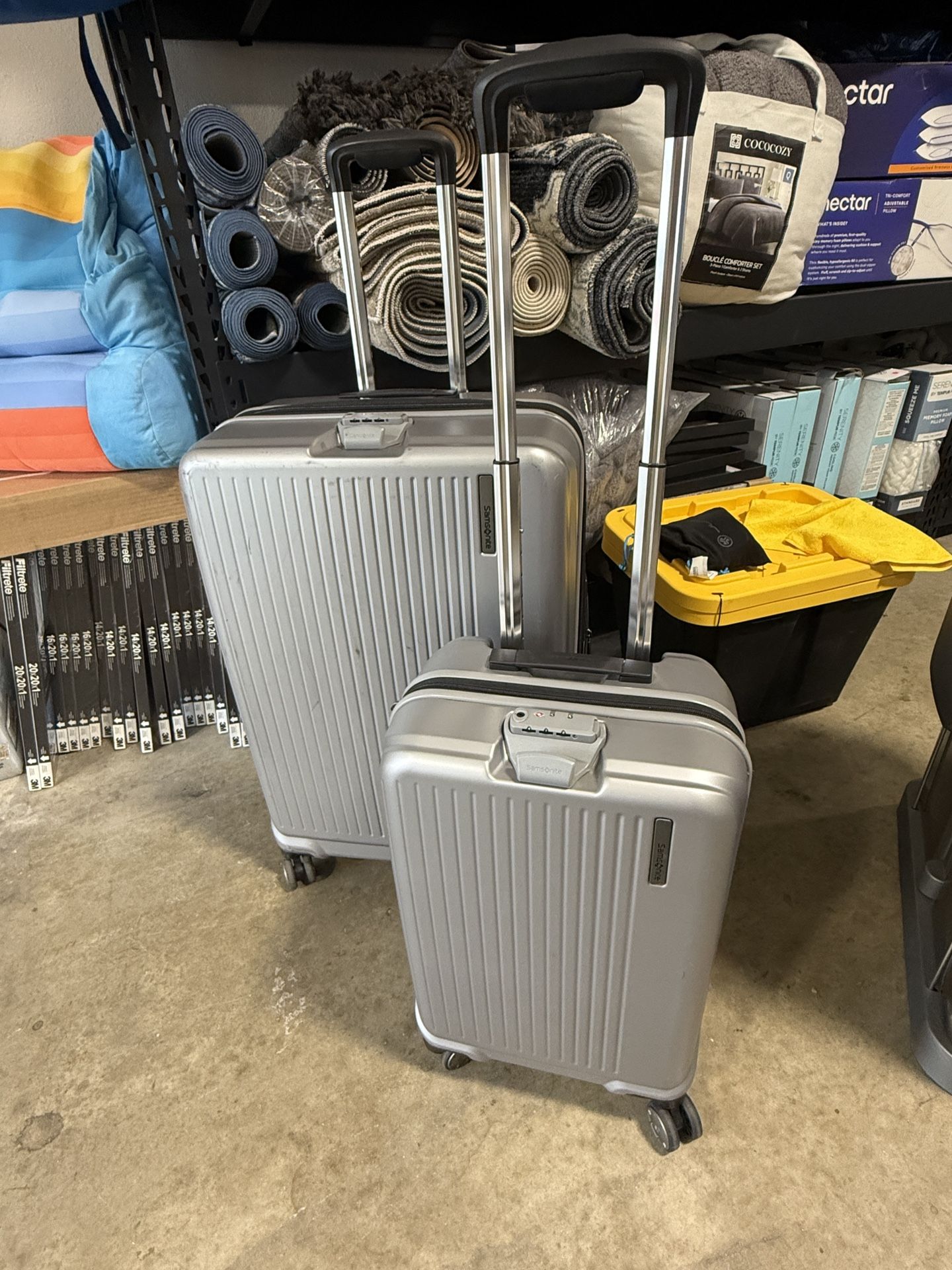 Samsonite Amplitude 2-Piece Hardside Set Silver