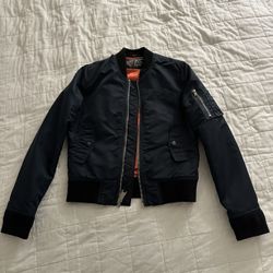 SCHOTT Ma-1 Flyers Jacket Women's S Nylon Bomber