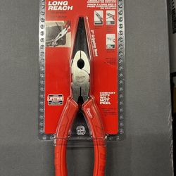 Milwaukee 8” Comfort Grip Long Nose Pliers