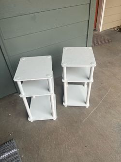 Great deal get all 3 White side or end tables