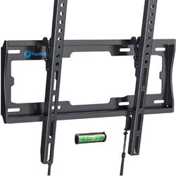 Tilt TV Wall Mount Bracket Low Profile for Most 23-55 Inch LED LCD OLED 4K Flat Curved TVs up to 99lbs Max VESA 400x400mm, 8° Tilting for Anti-Glaring
