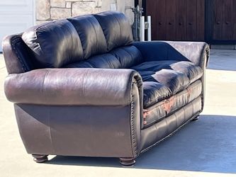 Free Brown Leather Couch 
