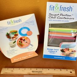 FIT AND FRESH SMART PORTION CONTAINERS, GREAT GIFT (SALE)