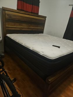 King bed and mattress