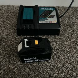 Makita 18v Battery + Charger