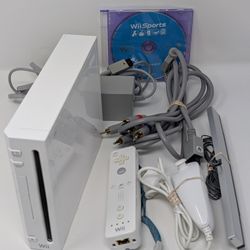 (Pick Up In Store) Nintendo Wii Bundle (GameCube Compatible) with Wii Sports