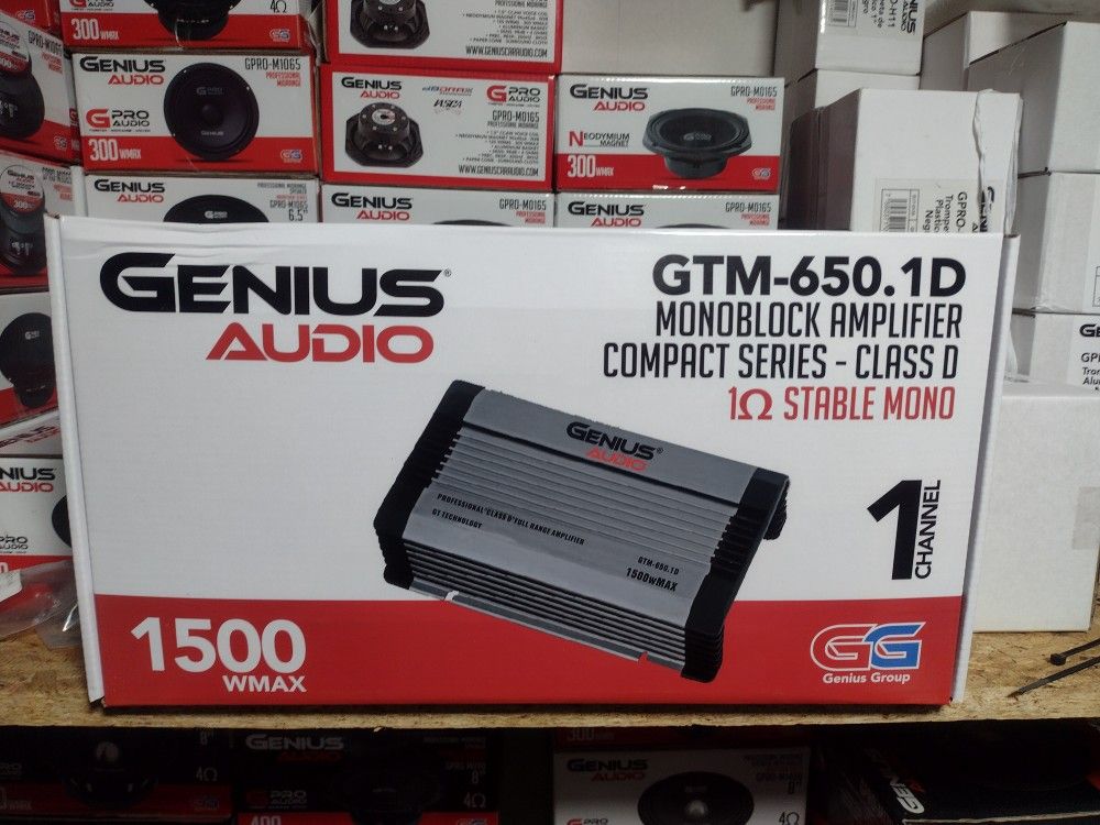 New Genius Audio 1500w Max Power Mono block Bass Amplifier $140