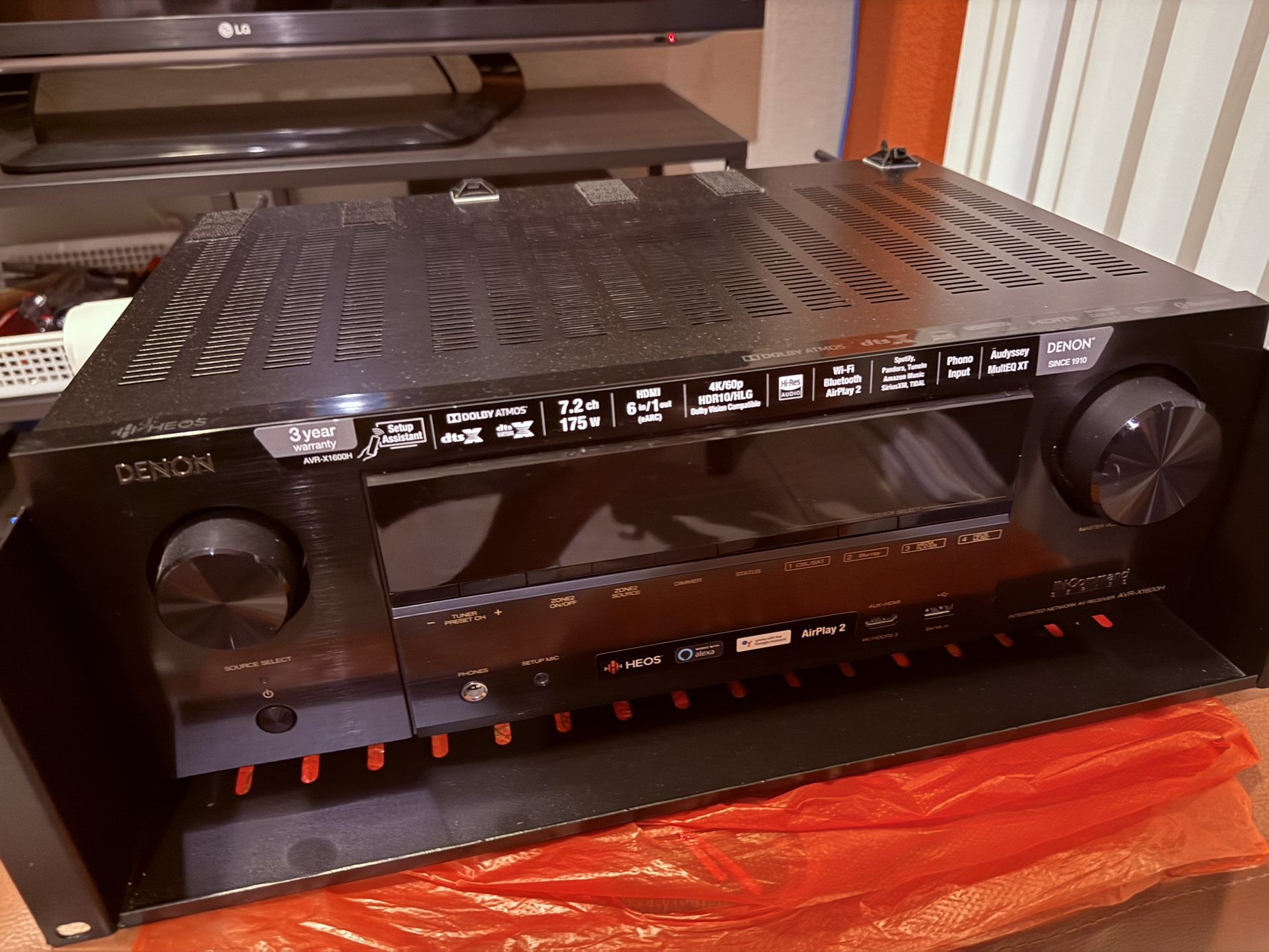 Denon AVR-X2600H 7.2ch AV Receiver – Dolby Atmos / AirPlay 2 / HEOS – Excellent Working Condition
