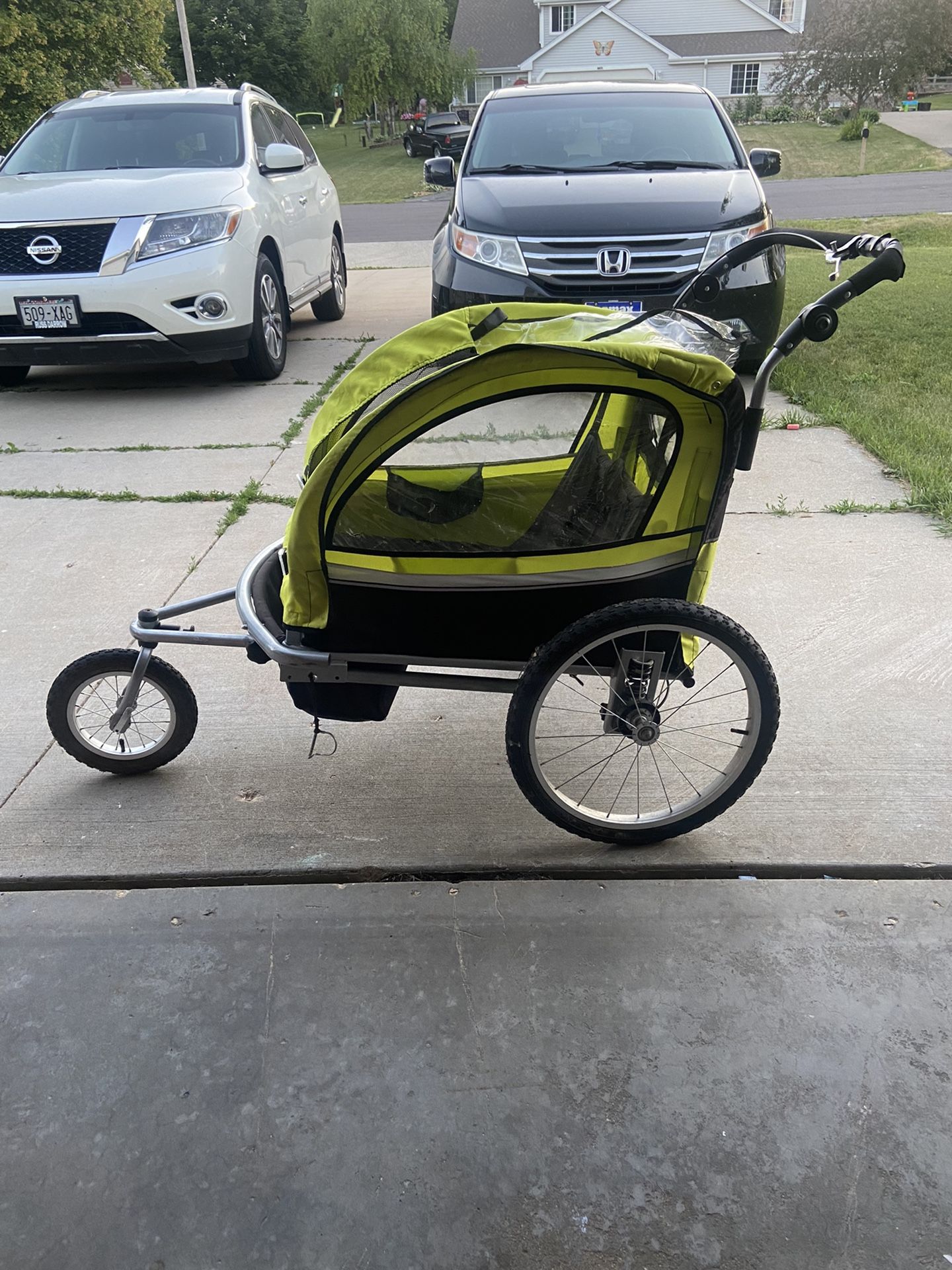 Booyah Baby Bike Trailer and Stroller II – Green