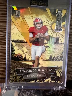 Fernando Mendoza Silver Age TRUE 1/1 Wild Card Rookie Card 1/1
