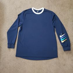 Nike SB x Quartersnacks Dri-FIT Mesh Jersey Navy Rainbow Swoosh XL RARE