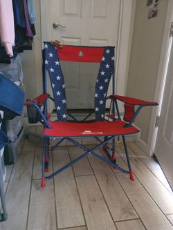 Foldable rocking camping chair