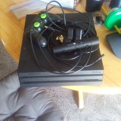 Playstation 4 Pro With Controller And Camera 