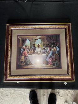 Framed "The Last Supper" Art Print