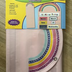 Teacher Created Resources Oh Happy Day Rainbow 14 Pocket Chart (13" x 39")