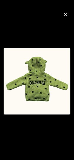 Cactus Teddy Kids Zip Hoodie/Size:6T (2026 Coachella)