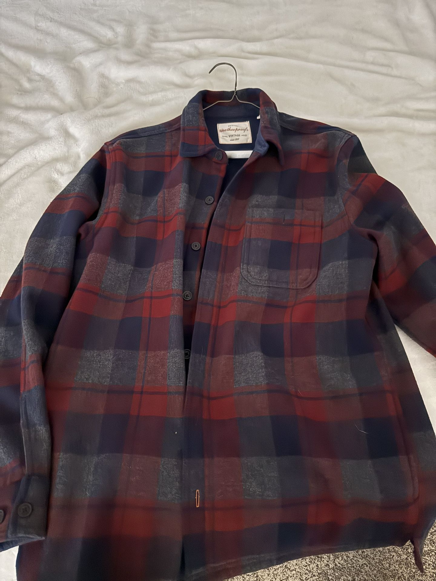 Plaid Flannel Shirt Jacket (medium size)