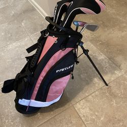 Left-Handed Junior Golf Clubs – Precise XD-J Set Ages 3–5 – Bag & Headcovers