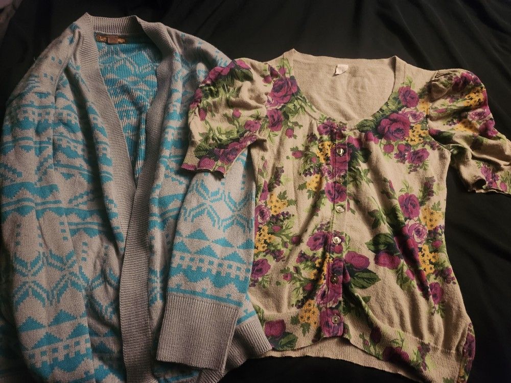 2 Love By Design Cardigans Size Small
