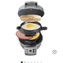 Hamilton Beach Breakfast Sandwich Maker with Timer 