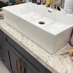 Top Mount Bathroom Sink