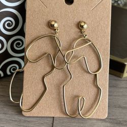 Eye-catching Abstract Wire Earrings 