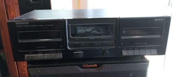 KENWOOD DOUBLE CASSETTE TAPE DECK AND 64 CLASSIC HIP-HOP/POP/R & B CASSETTE TAPES LOT $650 FINAL PRICE READ DESCRIPTION AND SEE ALL PICTURES