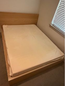 Queen Bed Frame + Mattress