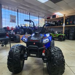Blue Atv Toy Kids Ride 