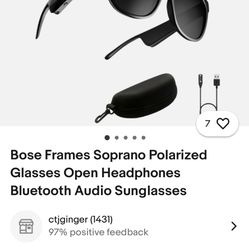 Bose bluetooth Sunglasses 