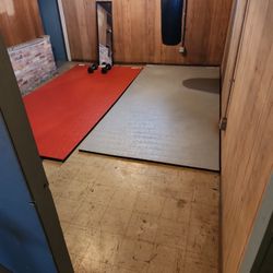 Wrestling Mats With Punching Bag