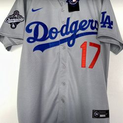 Dodgers Gray Ohtani Jersey 17 MVP