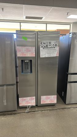 36 in. 27.4 cu. ft. Standard Depth Side by Side Refrigerator in Fingerprint-Resistant Stainless Steel