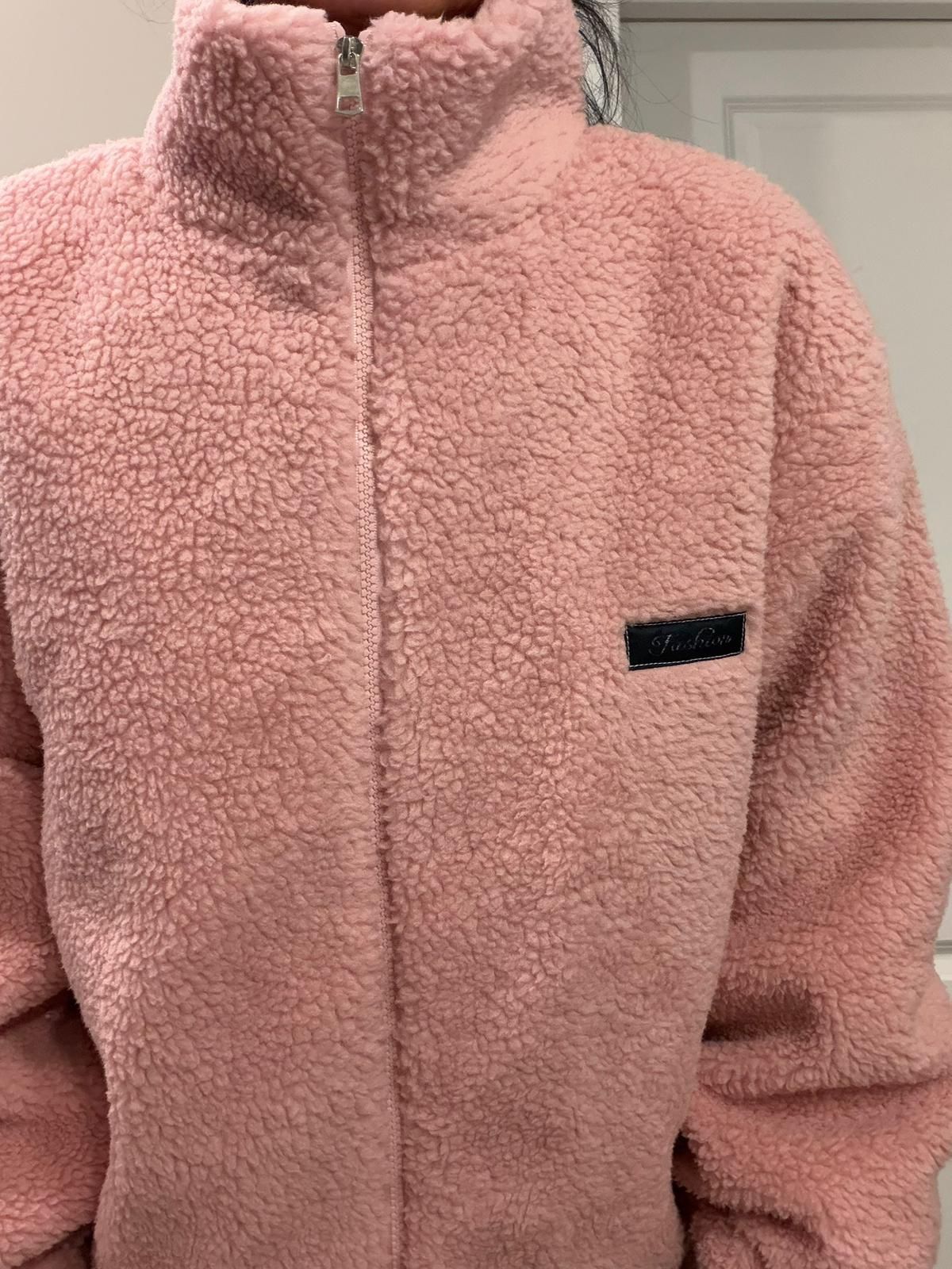 Pink Teddy Fleece Jacket – New With Tags