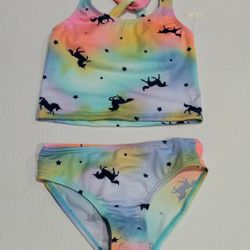Girls Swimsuit Set 2 Piece, Size 4/5