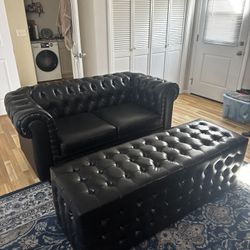 Sofa And Ottoman Set