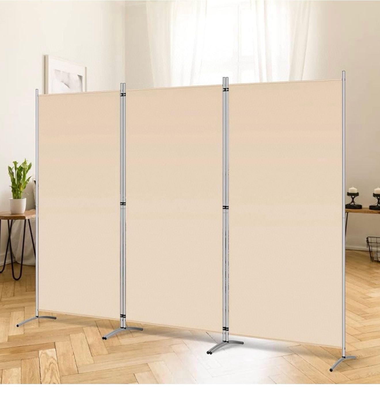 🔥Special Discount (Brand new in Box)🔥3 Panel Room Divider, 6 Ft Tall Folding Privacy Screen Freestanding Room Partition Wall Dividers, 102''W x 20''