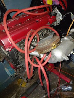 Engine motor with engine stand